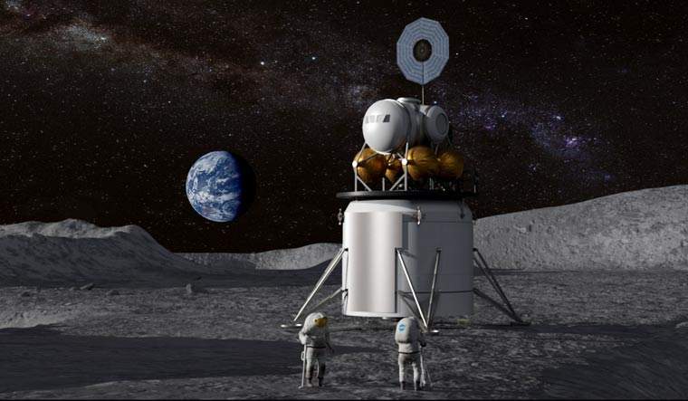 NASA Moon Lander Illustration